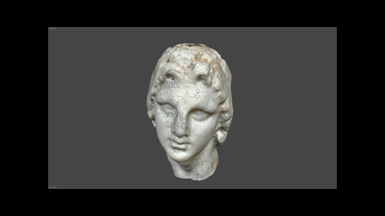 Alexanderköpchen (Inv.-Nr.: 99.037) SfM-Modell / Schritt 2